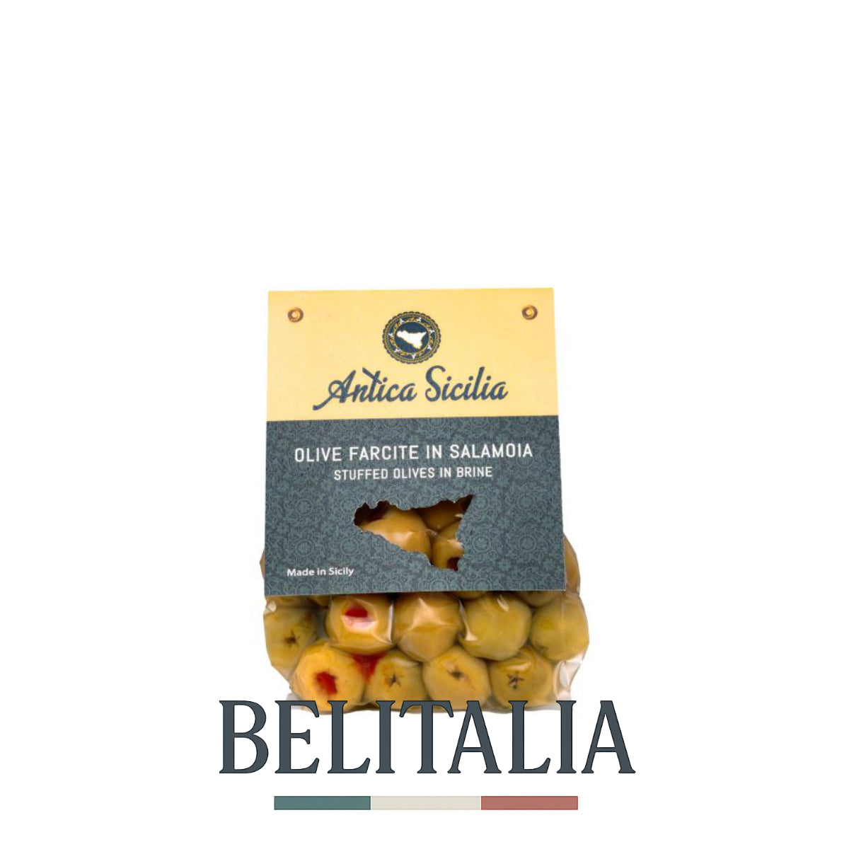 Olives farcies en saumure 350g - Antica Sicilia