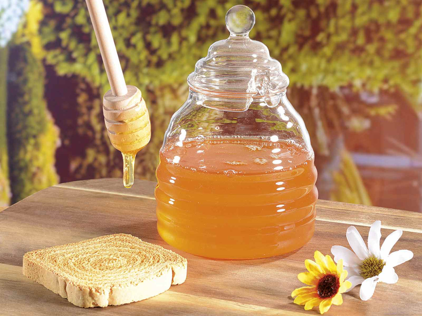 Pot en verre pour miel 500ml