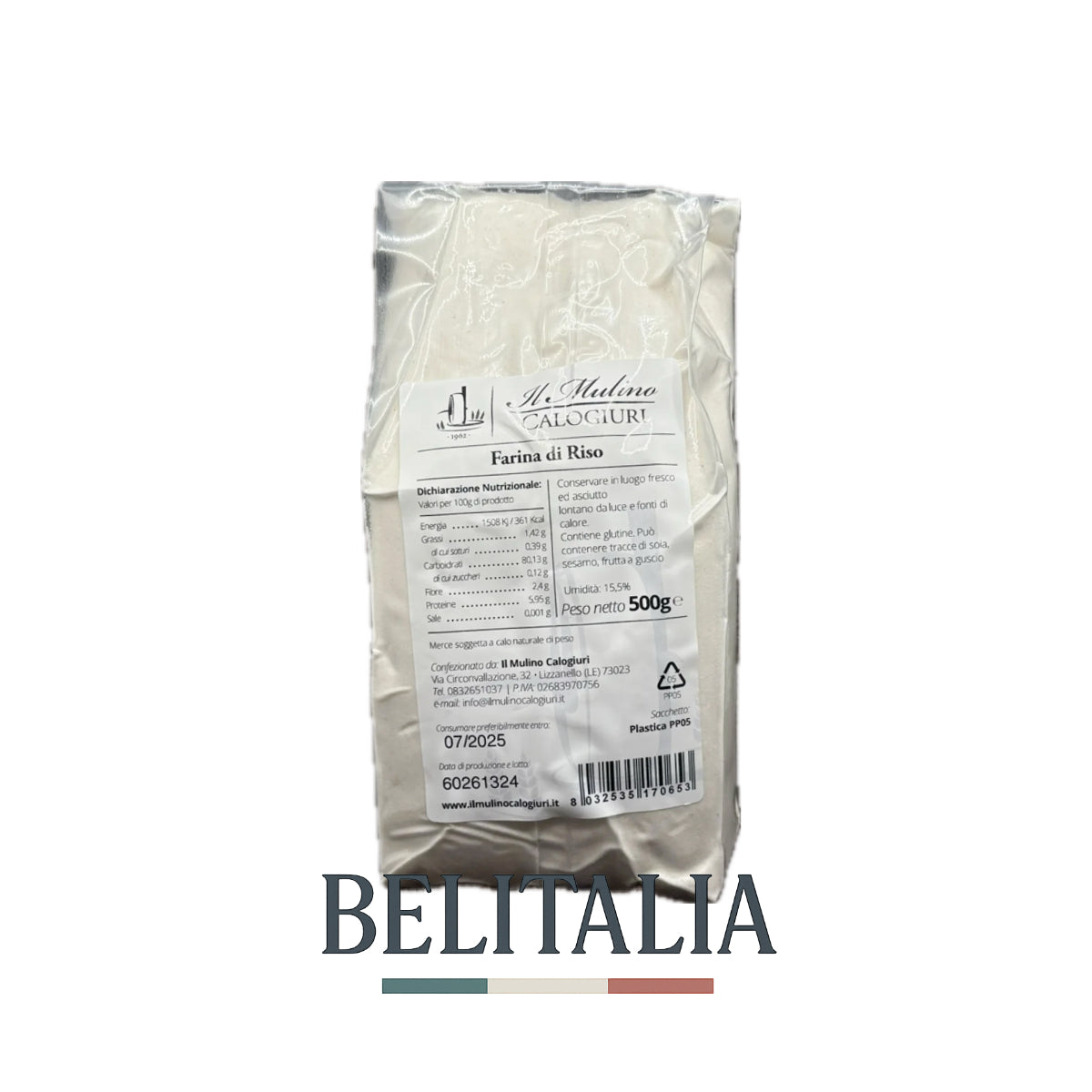 Farine de riz 500g - Il Mulino Calogiuri