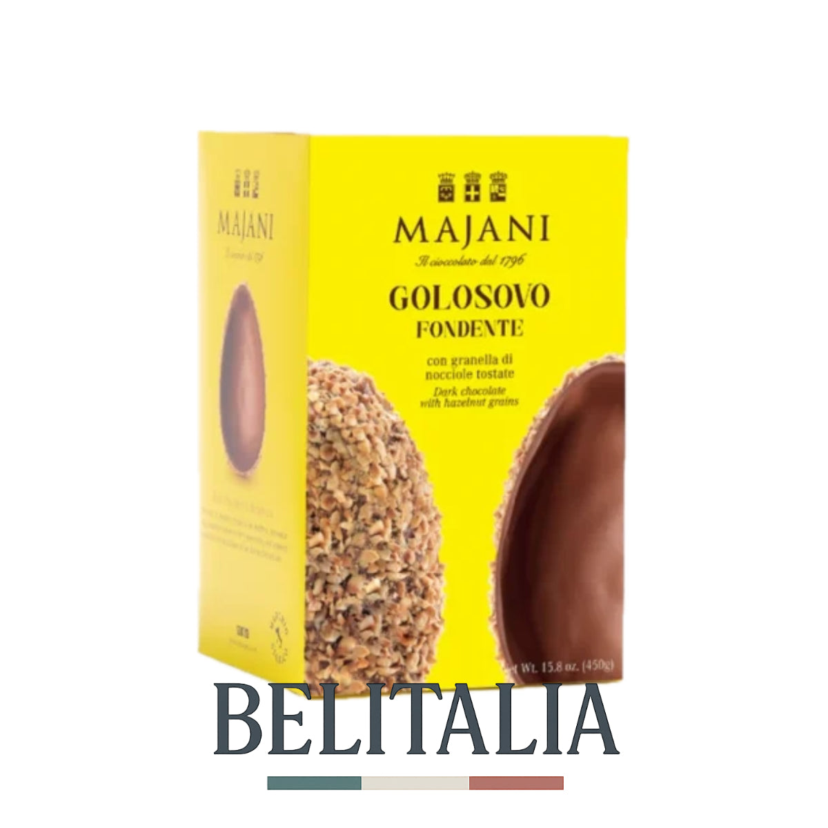 Oeuf Golosovo Chocolat Noir et Noisettes 450 g - Majani