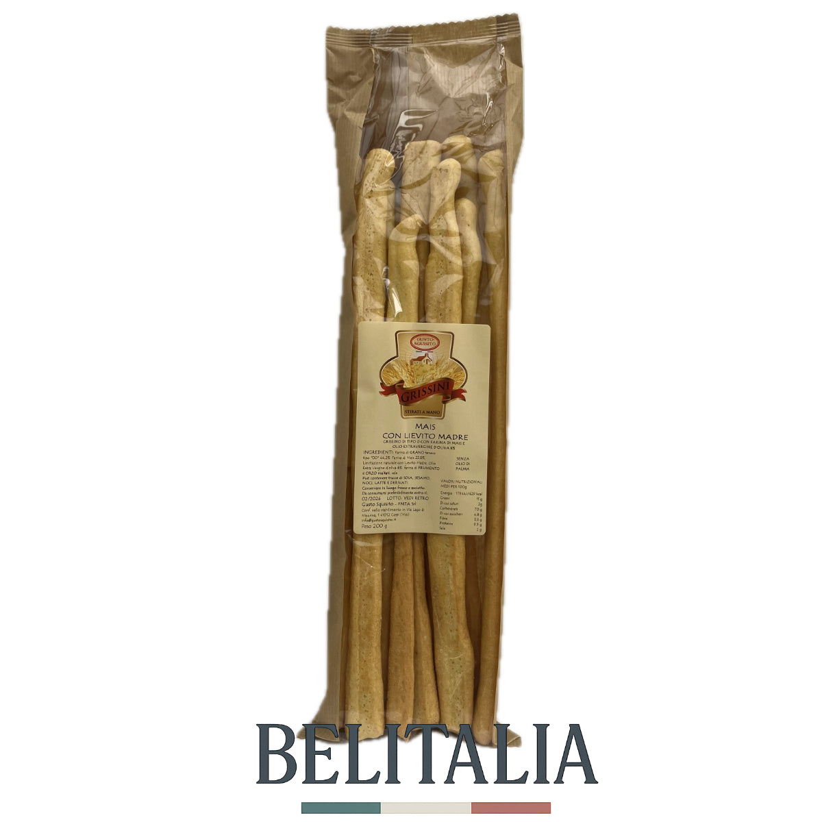 Gressins au mais avec levain 200g - Gusto Squisito