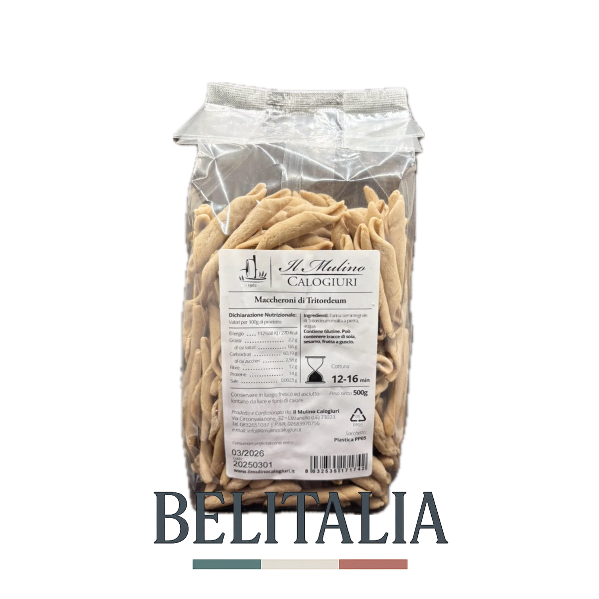 Maccheroni au Tritordeum 500g - Il Mulino Calogiuri