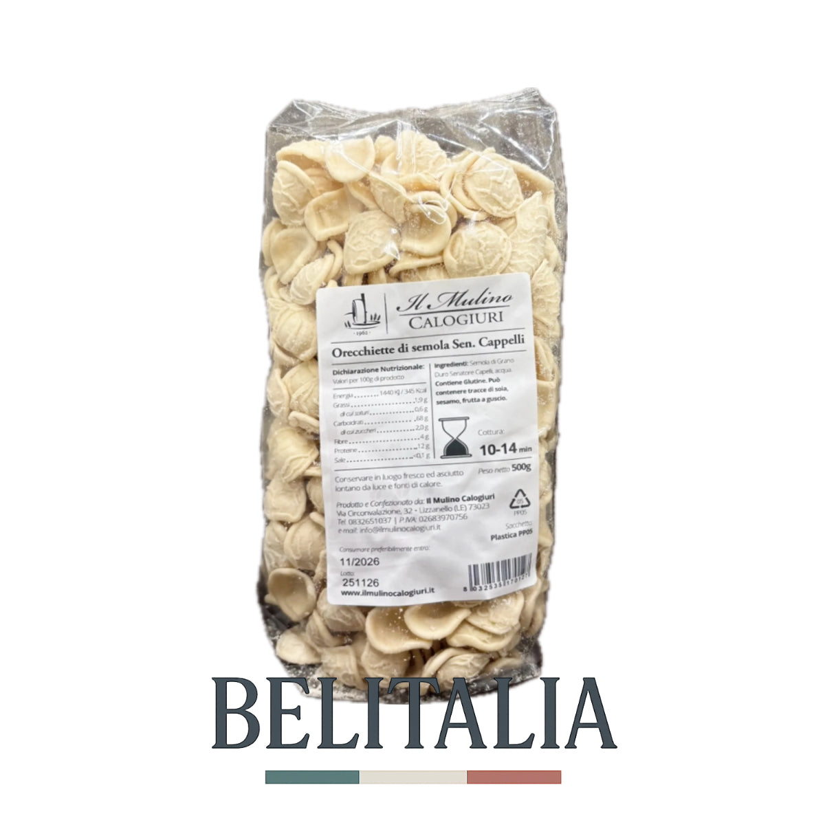 Orecchiette Senatore Cappelli 500g - Il Mulino Calogiuri