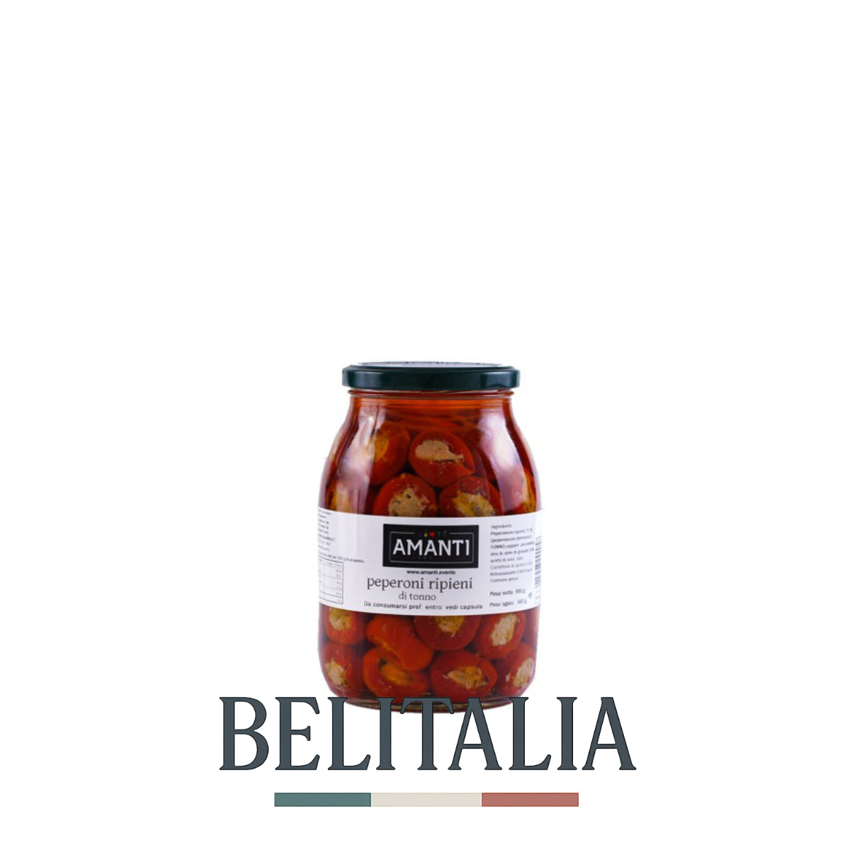 Poivrons farcis au thon et aux câpres 290g - Amanti Food