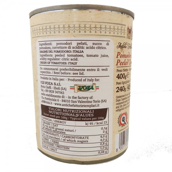 Tomates pelées du Cilento 400g - Antiche Fattorie Templari