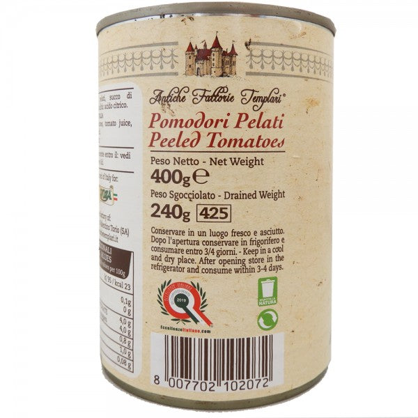 Tomates pelées du Cilento 400g - Antiche Fattorie Templari