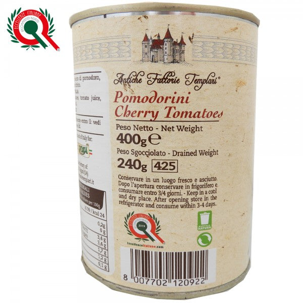 Tomate cerise pelée 400g - Antiche Fattorie Templari