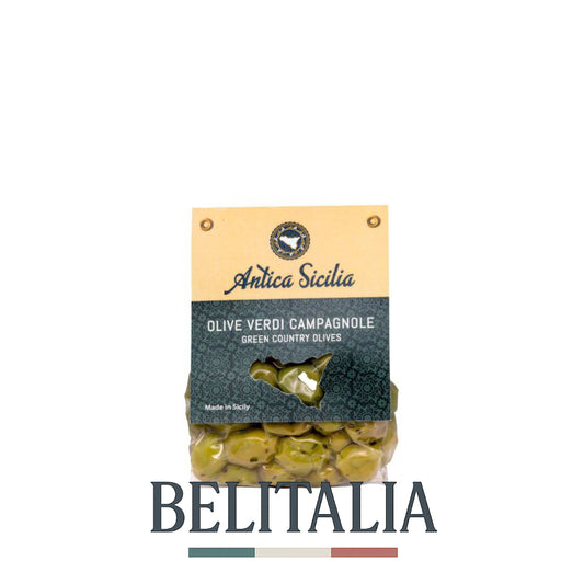 Olives vertes de campagne 350g - Antica Sicilia