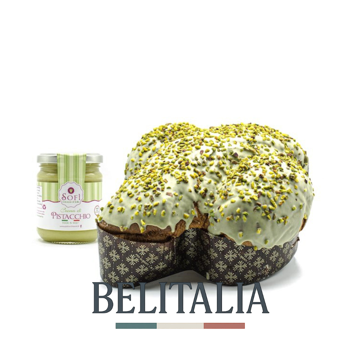 Colomba au Pistaches + Pot de crème pistache croccante 190g - Pistacchio Sofi
