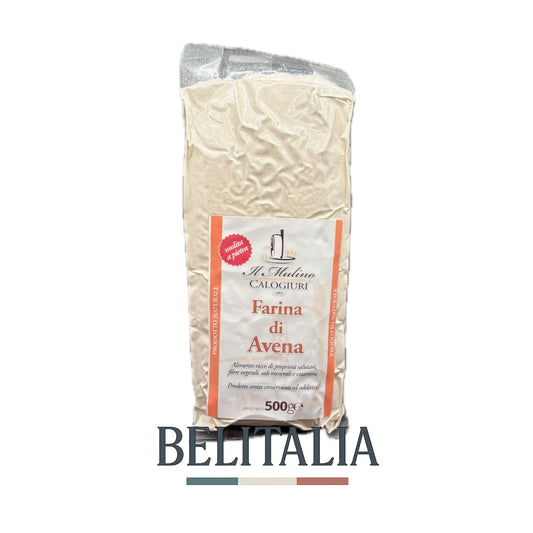Farine d'avoine moulue sur pierre 500g - Il Mulino Calogiuri
