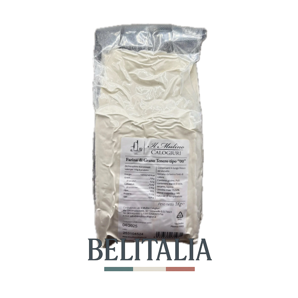 Farine de blé tendre type "00" 5kg - Il Mulino Calogiuri