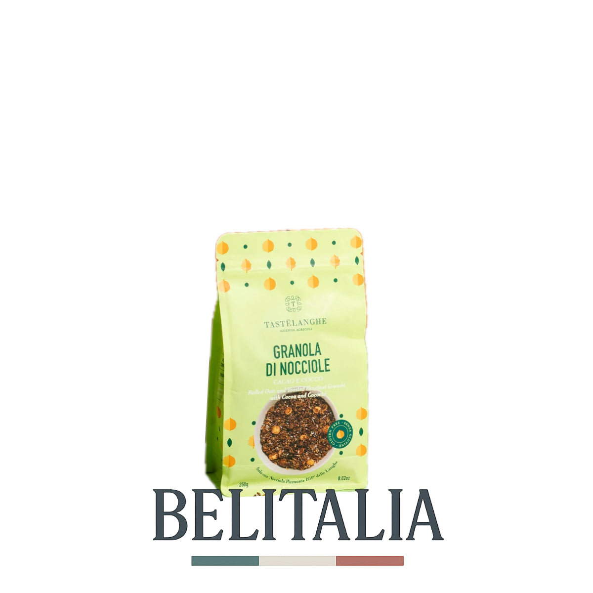 Granola aux noisettes du Piémont 250 g - Cacao et noix de coco - Tastelanghe