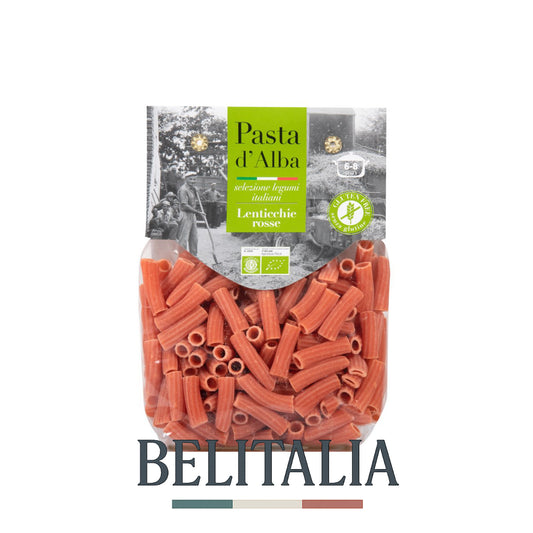 Maccheroni au lentilles rouges bio sans gluten 250g - Pasta d'Alba