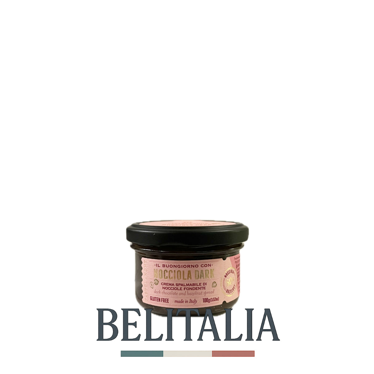 Crème de Chocolat noir aux noisettes du Piémont IGP 60 % 100g - Tastelanghe