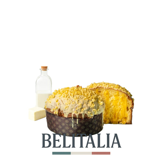Panettone artisanal au lait de bufflonne, beurre - Crème au citron de la côte amalfitaine 1,2kg - La Torraca