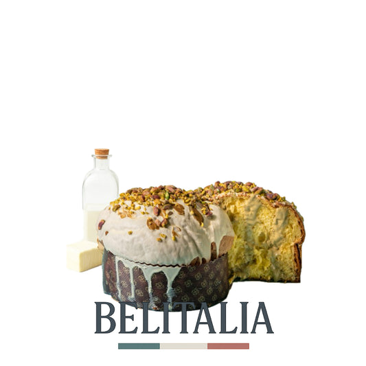 Panettone artisanal au lait de bufflonne, beurre - Crème de pistache Bronte 1,2kg - La Torraca
