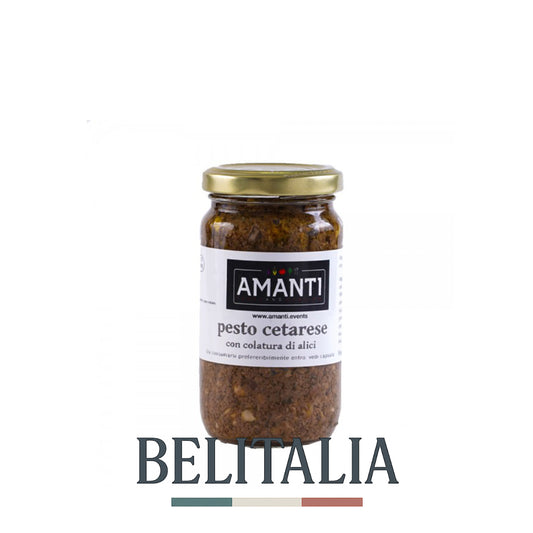 Pesto Cetarese avec Colatura d'anchois 200 g - Amanti Food
