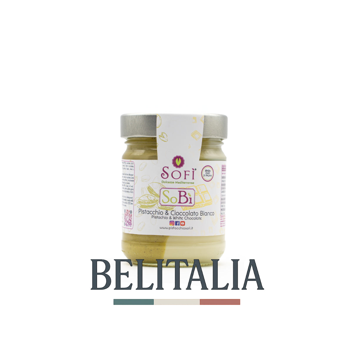 Crème à la Pistache et Chocolat blanc 200g - Pistacchio Sofi