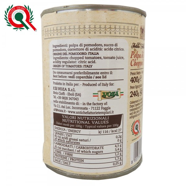 Pulpe de tomates 400g - Antiche Fattorie Templari