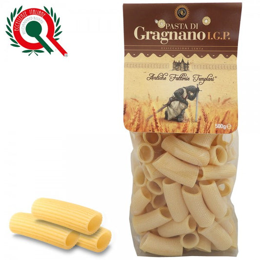 Rigatoni 500g - Pâtes de Gragnano Igp - Antiche Fattorie Templari