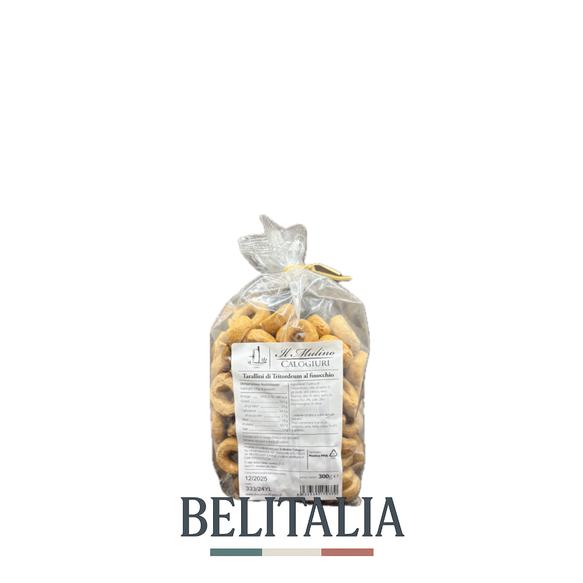 Tarallini Tritordeum avec du fenouil 300g - Il Mulino Calogiuri