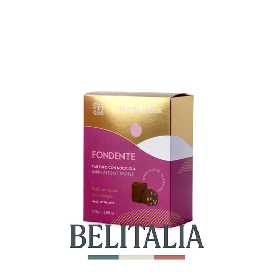 Truffes au chocolat noir aux noisettes IGP du Piémont 110g - Tastelanghe